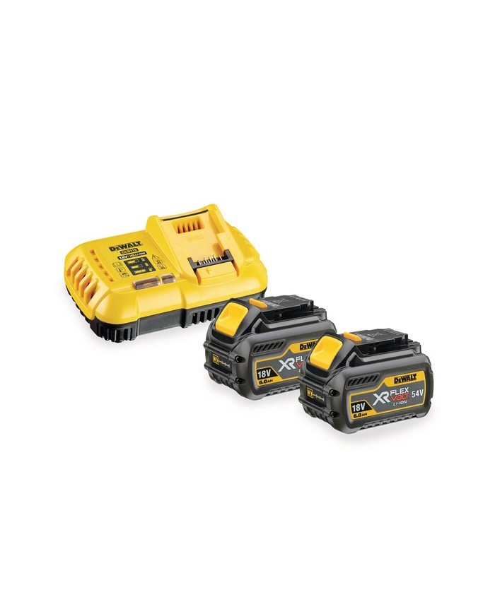 DeWALT DCB118T2-QW STARTER 54V FlexVolt, 2 Batterie 6.0AH, Caricabatterie