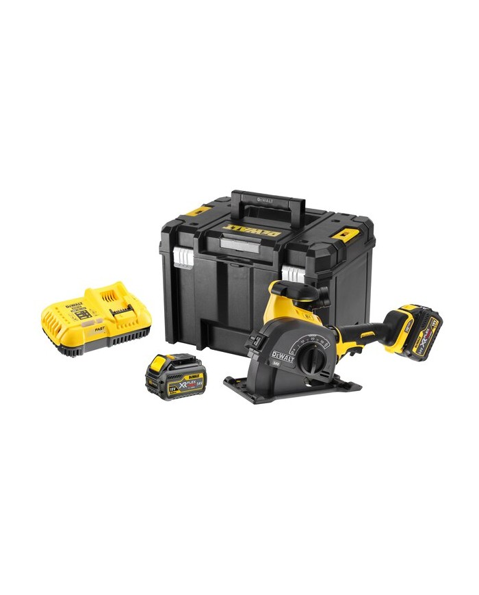 DeWALT DCG200T2-QW Scanalatrice per Muri, 2 Batterie 54V FlexVolt 6Ah, Caricabatteria, Valigetta