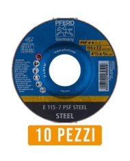 Disco da Sbavo PFERD 470510 Ø 115 X 7,2 per Ferro - 10 Pz