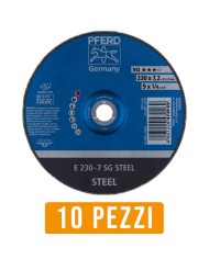 Disco da Sbavo PFERD 470169 Ø 230 X 7,2 per Ferro - 10 Pz