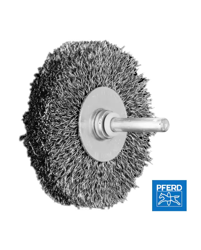 Spazzola per Avvitatore Ø 70 di Ferro mm Gambo 6 mm RBU 7015/6 ST 0,30 | PFERD 153109