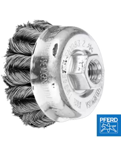 Spazzola di Ferro per Smerigliatrice Ø 65/M14 Filo Ritorto 0,35 | PFERD 955154