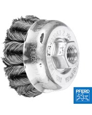 Spazzola di Ferro per Smerigliatrice Ø 100/M14 Filo Ritorto 0,50 | PFERD 955185