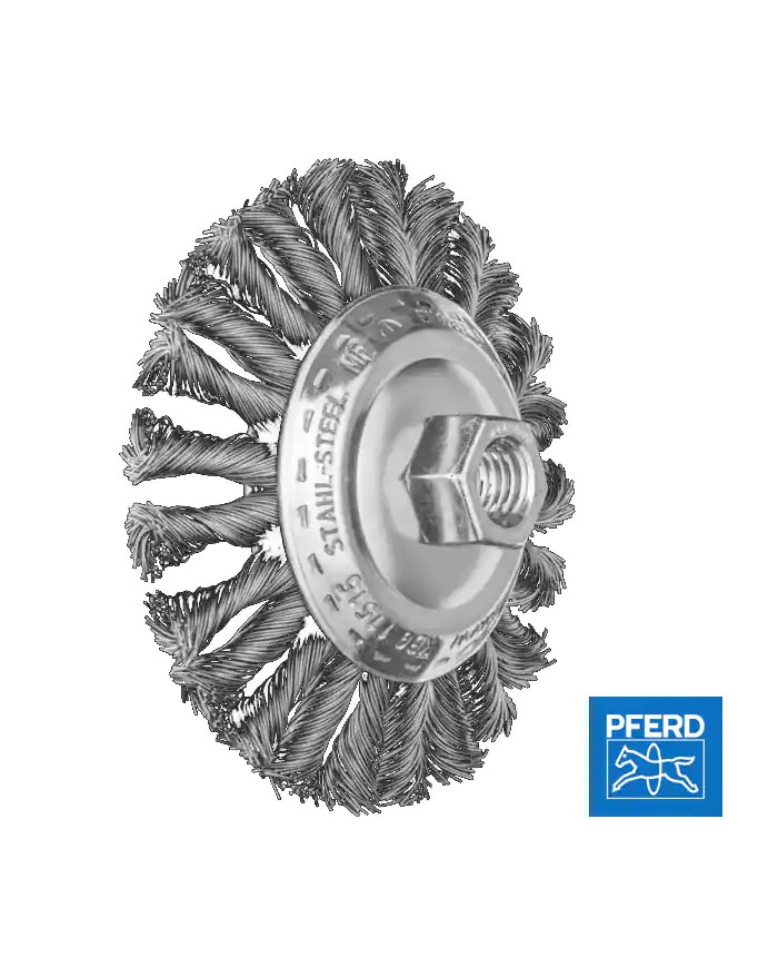 Spazzola di Ferro per Smerigliatrice Ø 115/M14 Filo Ritorto 0,50 | PFERD 955284