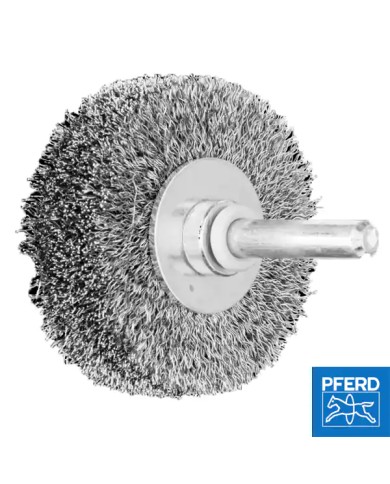 Spazzola per Avvitatore Ø 50 mm di Ferro con Gambo 6 mm RBU 5015/6 0,20 ST | PFERD 153079