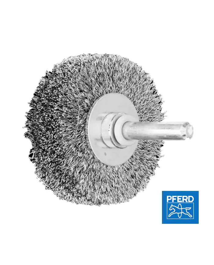 Spazzola per Avvitatore Ø 50 mm di Ferro con Gambo 6 mm RBU 5015/6 0,20 ST | PFERD 153079