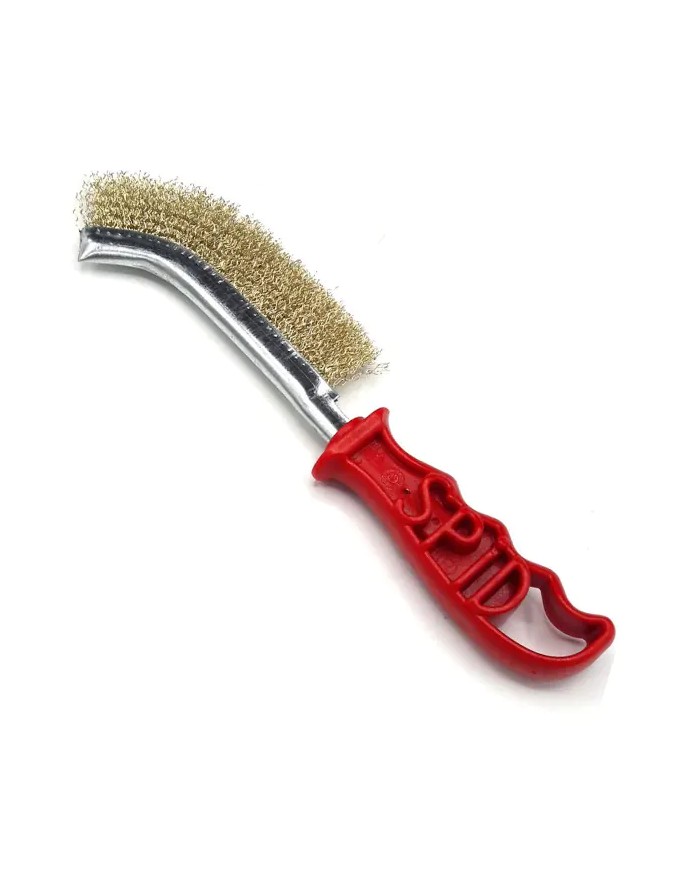 Spazzola di Ferro per Ruggine, Sverniciare e Sporco con Manico in Plastica