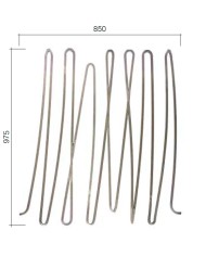 Gonzato Design GD300/1 Ferro Battuto Pannello Ondulato in quadro 12 H. 975mm L. 850mm Arteferro