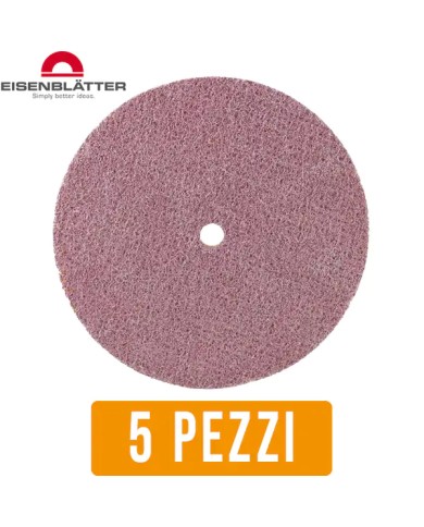 DISCO FIX Ø 125 mm Eisenblätter 80728 Lucidatura Inox Brightex BERRY | 5 PEZZI