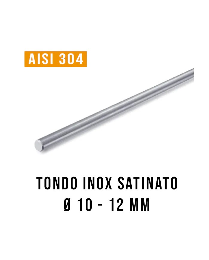 Tondino Acciaio INOX SATINATO X 3 mt | AISI 304