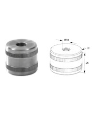 Raccordo di fissaggio per TUBO Ø 33.7 - 42.4 filetto M10 | AISI 304