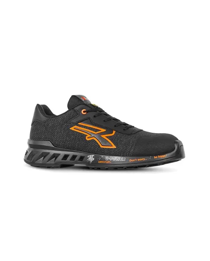 U-Power Estive Bruce S1 PSRC ESD Scarpe Antinfortunistiche | Nero - Arancione