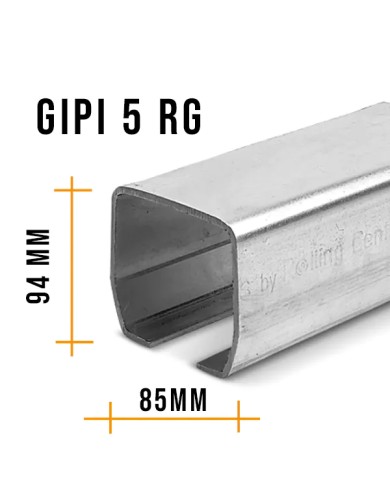 Binario per Cancello Scorrevole Autoportante, 94x85 x5 mm - 3 Mt | Rolling Center GIPI 5 RG