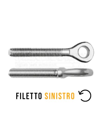 Occhiello filettato Maschio SINISTRO | AISI 316
