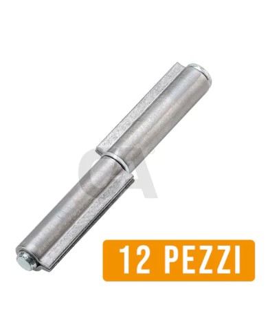 Cerniera a saldare, 2 ali corte, perno e rondella sfilabili, 12 Pezzi | Combi Arialdo 100P