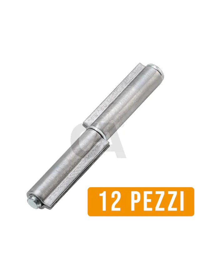 Cerniera a saldare, 2 ali corte, perno e rondella sfilabili, 12 Pezzi | Combi Arialdo 100P