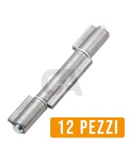 Cerniera a saldare, 3 ali corte, perno e rondella sfilabili, 12 Pezzi | Combi Arialdo 105P