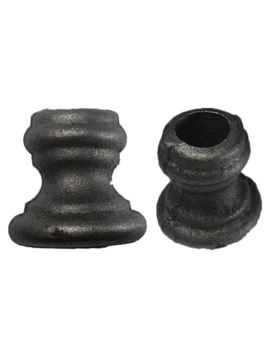 Borchia Ferro Battuto semplice (mezza borchia) per ringhiere e inferriate