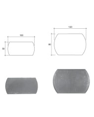 Piastra Ferro Sagomata senza fori, spessore 8mm