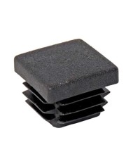 Tappi per tubolare in ferro QUADRO, in plastica, neri.