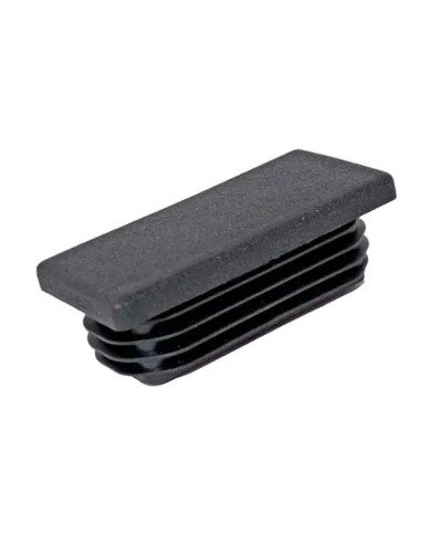 Tappi per tubolari RETTANGOLARI, in plastica, neri.