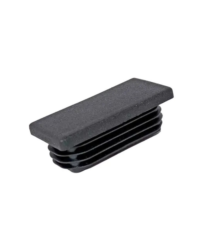 Tappi per tubolari RETTANGOLARI, in plastica, neri.