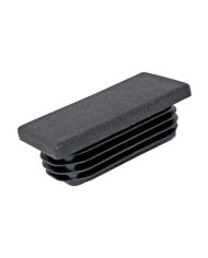 Tappi per tubolari RETTANGOLARI, in plastica, neri.