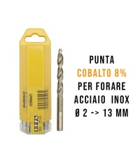 Punta COBALTO 8% DeWALT per forare acciaio inox, HSS-Co