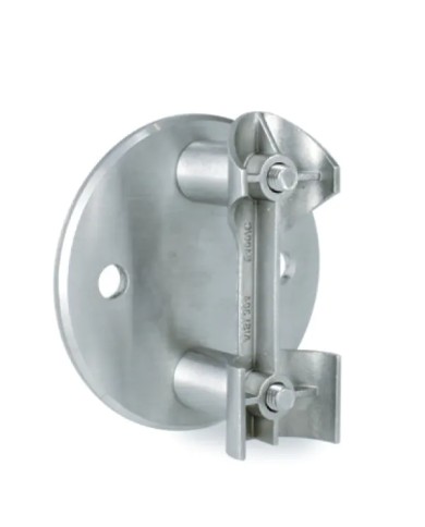 Ancoraggio Laterale INOX a Parete per Tubo Ø 42,4 X 2 mm | AISI304 Satinato