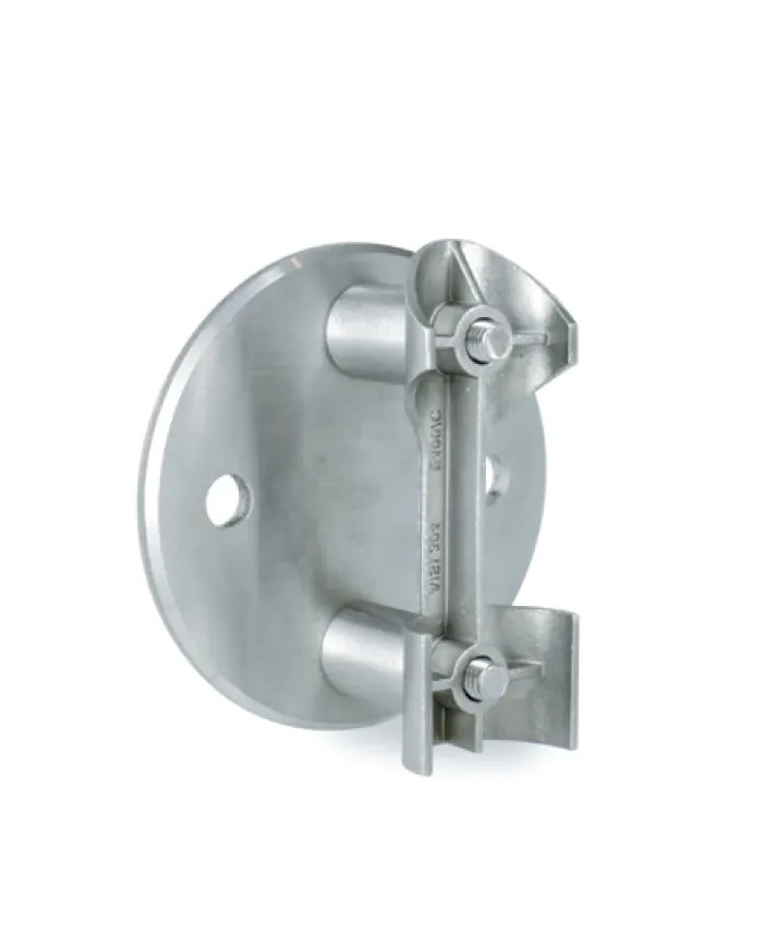 Ancoraggio Laterale INOX a Parete per Tubo Ø 42,4 X 2 mm | AISI304 Satinato