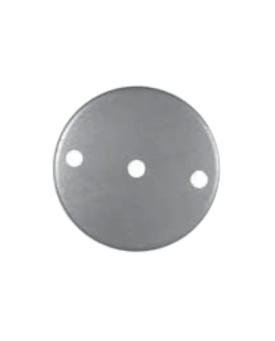 Piastra Ferro Tonda con 3 fori