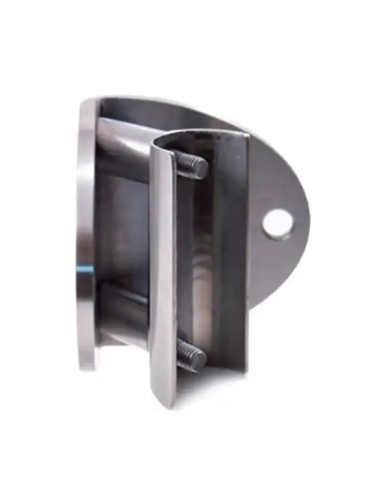 Ancoraggio Laterale a Parete per Tubo Ø 42,4 X 2 mm Angolo Interno | Inox AISI304 Satinato