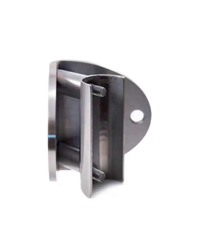 Ancoraggio Laterale a Parete per Tubo Ø 42,4 X 2 mm Angolo Interno | Inox AISI304 Satinato