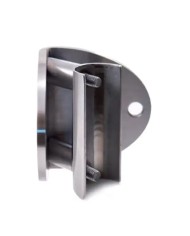 Ancoraggio Laterale a Parete per Tubo Ø 42,4 X 2 mm Angolo Interno | Inox AISI304 Satinato