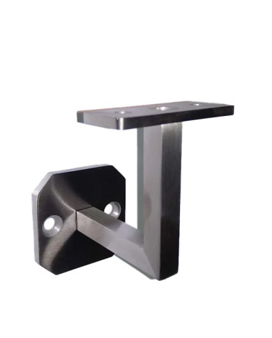 Reggicorrimano a Muro Acciaio Inox FISSO, Quadro, Sella piana | AISI 304 satinato