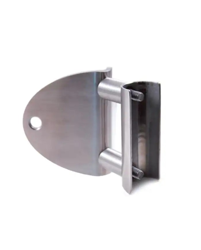 Ancoraggio Laterale a Parete per Tubo Ø 42,4 X 2 mm Angolo Esterno | Inox AISI304 Satinato