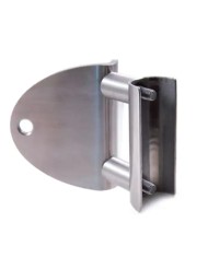 Ancoraggio Laterale a Parete per Tubo Ø 42,4 X 2 mm Angolo Esterno | Inox AISI304 Satinato