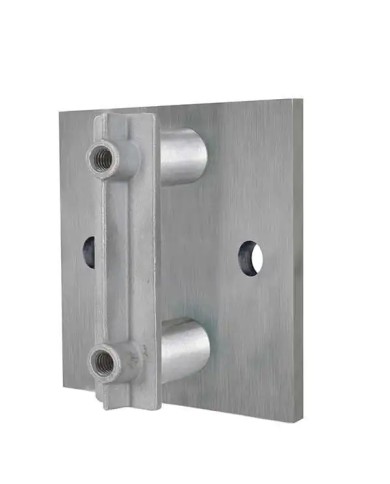 Ancoraggio Laterale INOX a Parete per  Scatolato da 30-40-50 mm | AISI304 Satinato