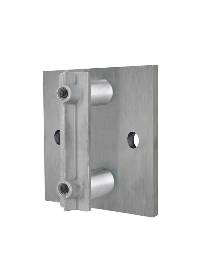 Ancoraggio Laterale INOX a Parete per  Scatolato da 30-40-50 mm | AISI304 Satinato