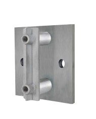 Ancoraggio Laterale INOX a Parete per  Scatolato da 30-40-50 mm | AISI304 Satinato