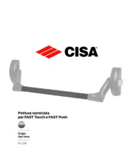 Barra di spinta ovale Grigio-Inox per Maglione Antipanico CISA Fast Push 07007