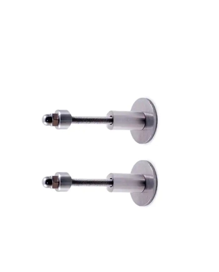 Ancoraggio Laterale INOX a Parete in 2 pezzi per  Tubo Ø 42,4 X 2 mm | AISI304 Satinato