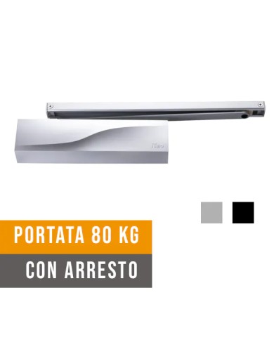 Chiudiporta Automatico a slitta ISEO IS115, Forza 2-4 80kg, con arresto