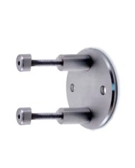 Ancoraggio Laterale a Parete INOX per Tubo Ø 42,4 X 2 mm Fissaggi Passanti| AISI304 Satinato