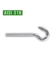 Ganci filettati in acciaio inox | AISI 316