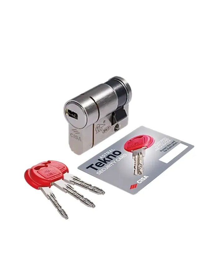 Cisa Astral Tekno, Mezzo Cilindro Europeo di sicurezza, Chiave protetta.