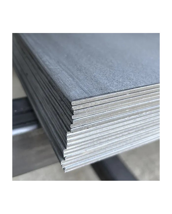 Lamiera Ferro Decapata - Lucida | 1 x 1 mt, spessore da 0.8 a 3 mm