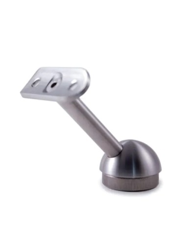 Reggicorrimano Disassato in Acciaio Inox per Montante in tubo | AISI 303 Satinato