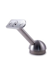 Reggicorrimano Disassato in Acciaio Inox per Montante in tubo | AISI 303 Satinato