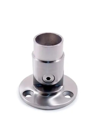 Ancoraggio a Parete Snodato per Corrimano INOX in Tubo Ø 42,4 X 2 mm | AISI316 Satinato